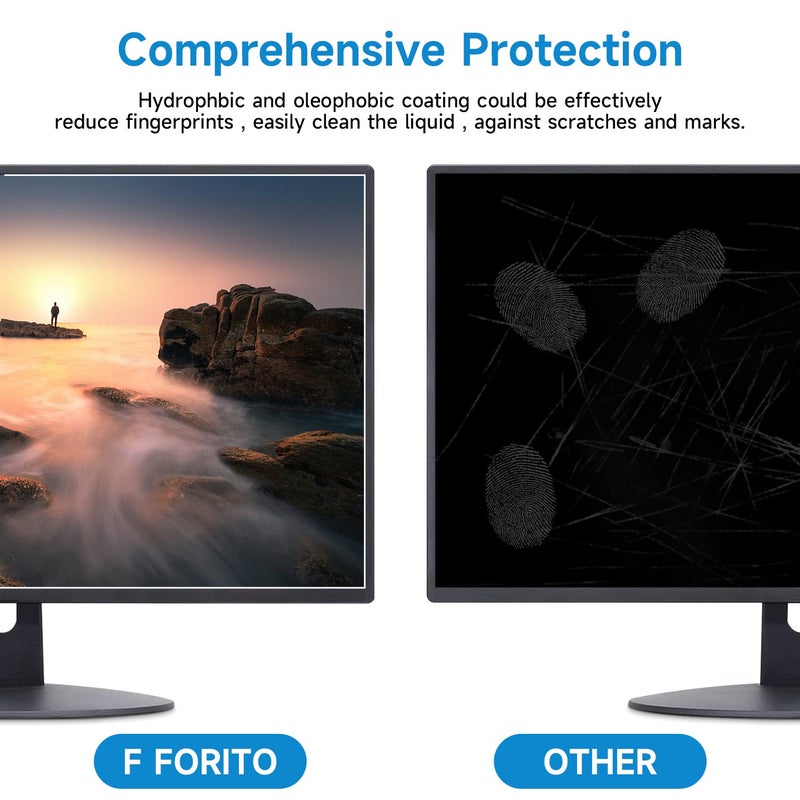FFORITO F FORITO 2-Pack 21.5 inch Anti Glare Matte Computer Screen Protector for 16:9 Monitor, Eye Protection Computer Screen Cover Compatible with 21.5" Acer/HP/Dell/Lenovo/ASUS/LG/MSI Desktop - Image 3